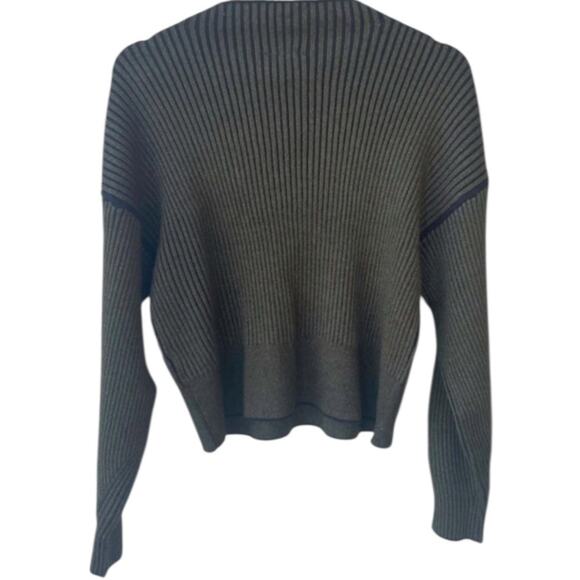 Varley Grant Knit Green Ribbed Sweater Sz M - Picture 4 of 4
